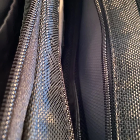 SAMSONITE NYLON FLAPOVER Laptop Briefcase Black Messenger Bag 17 X 14 X 5